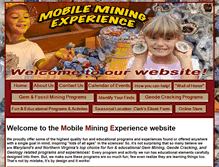 Tablet Screenshot of mobileminingexperience.com